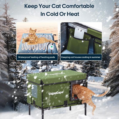 Nestara® Outdoor Heated Cat House
