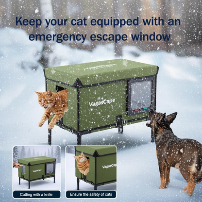 Nestara® Outdoor Heated Cat House