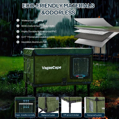 Nestara® Outdoor Heated Cat House